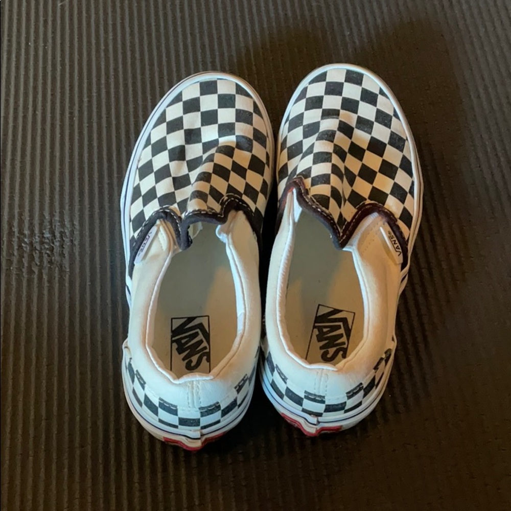 Barely worn, checkered vans
